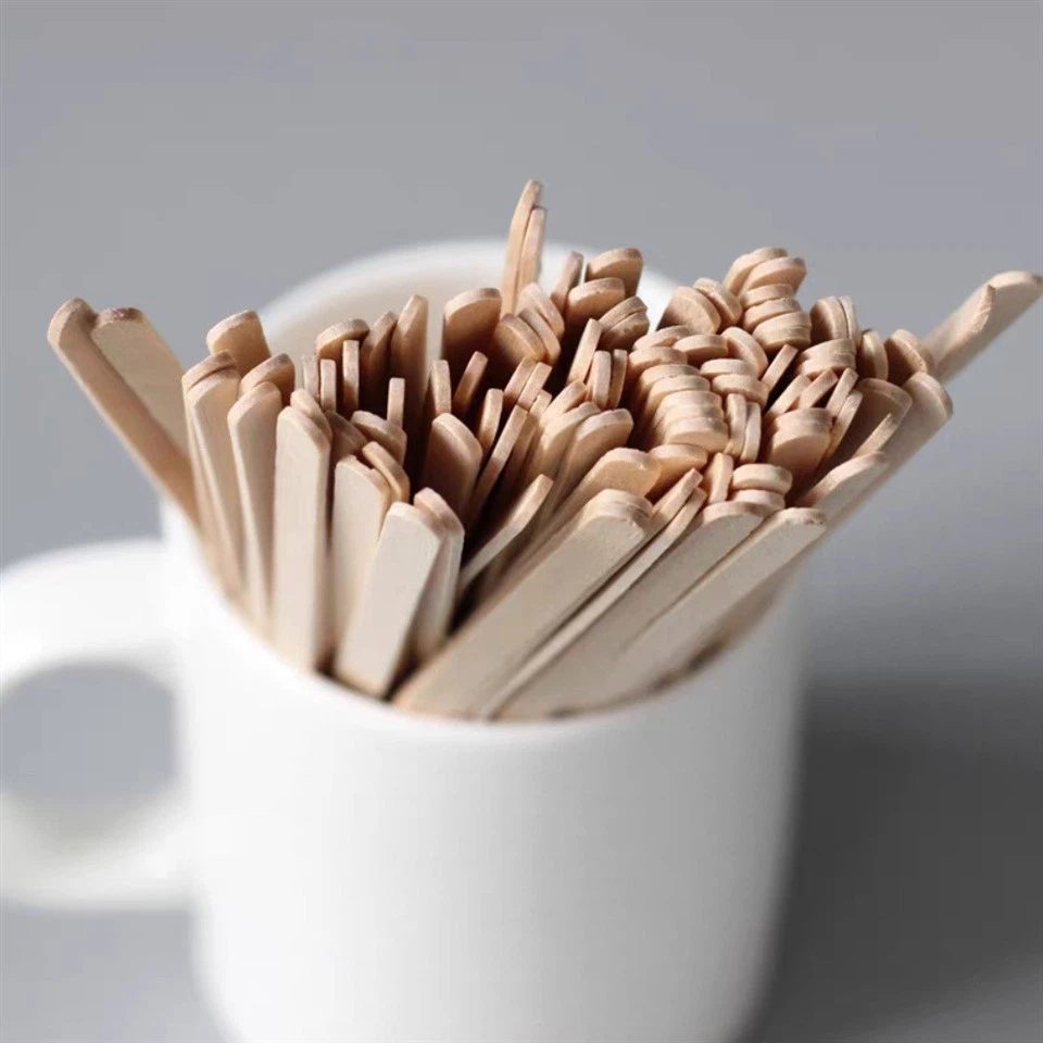 7 inch wooden coffee stirrers details