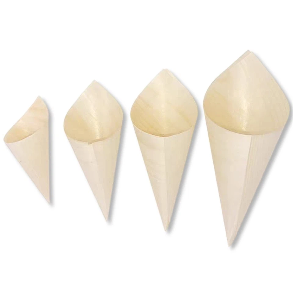 wholesale disposable wood cones