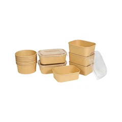 Cuencos de papel kraft