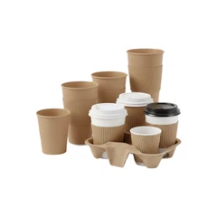 Vasos de papel kraft