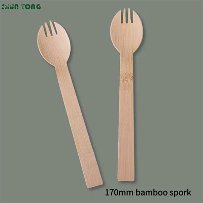 Spork desechable de bambú